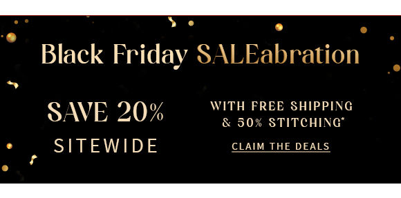 Black Friday Sale: Claim your favorite ethnic & fusion Indian fashion at 20% Off. Shop!
